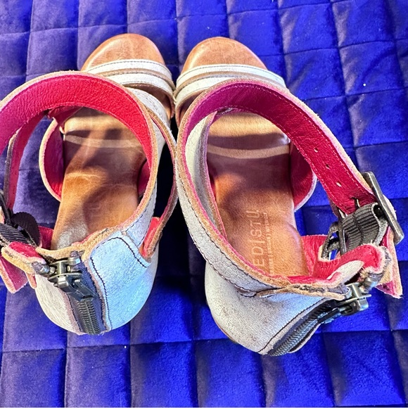 BedStu Princess Studded Leather Platform Wedge in White 🤍 - Picture 6 of 10